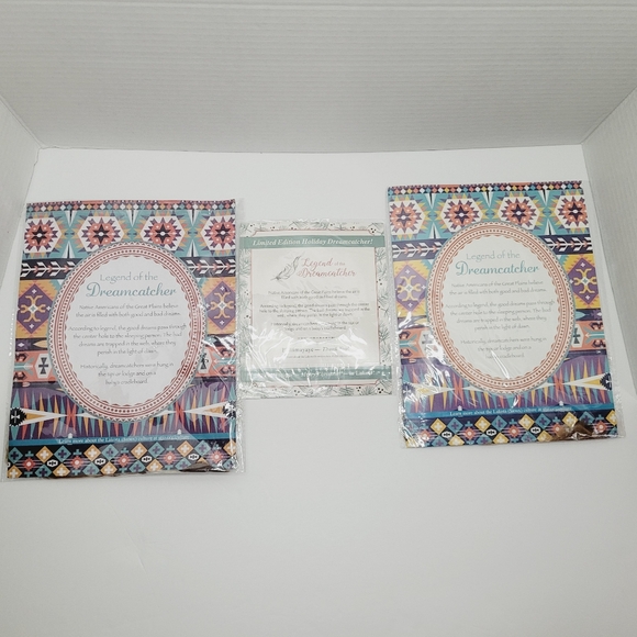 Lakota (Sioux) Dream Catcher St. Joseph's Indian School Small 5" New 3 Pieces - Picture 2 of 3